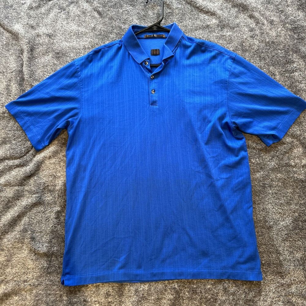 Nike Tiger Woods  Golf Polo Shirt Men's‎ Large Blue